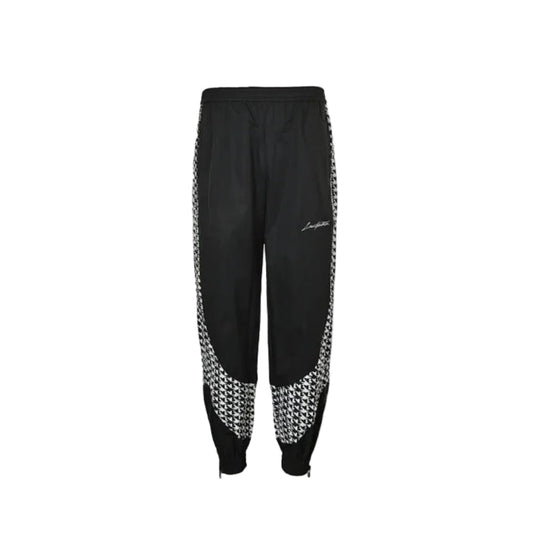 Louis Vuitton Houndstooth Panel Track Pants — Black x White