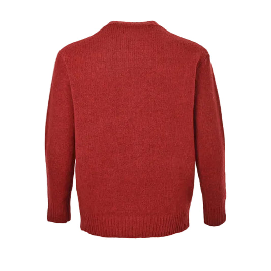 Louis Vuitton Oversized 3D Collegiate Logo Bouclé Knit Cardigan – Red