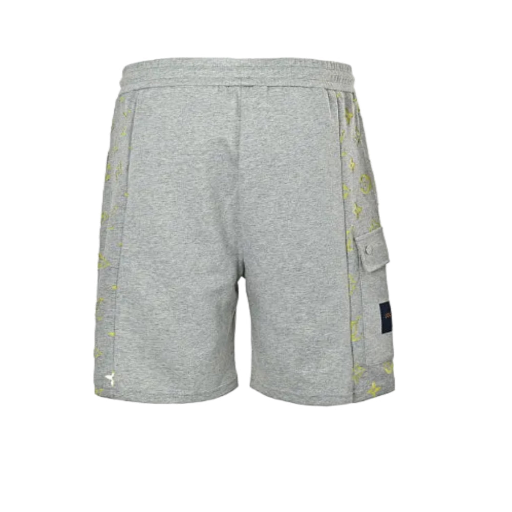Louis Vuitton Monogram All-Over Print Cargo Shorts — Heather Grey