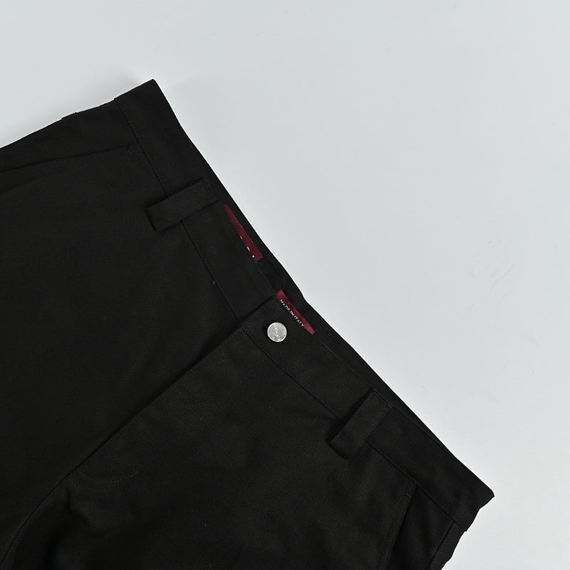 Gucci Black Wide-Leg Tailored Trousers with Contrast Lining