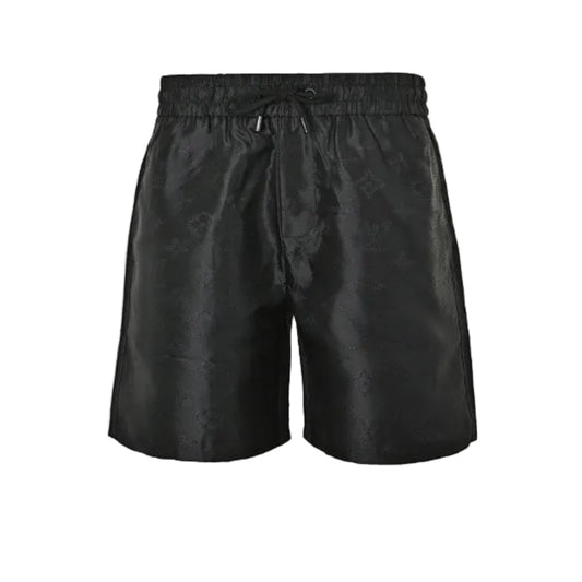 Louis Vuitton Monogram Tonal Swim Shorts — Black