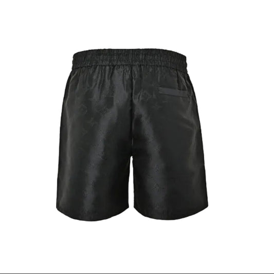 Louis Vuitton Monogram Tonal Swim Shorts — Black