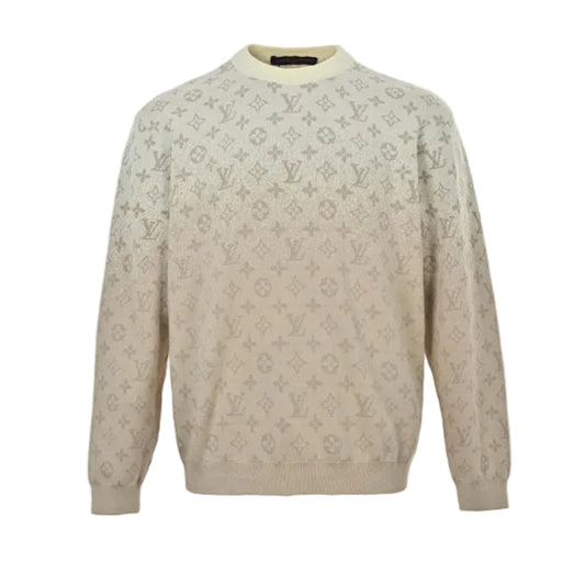 Louis Vuitton Monogram Gradient Knit Sweater – Cream