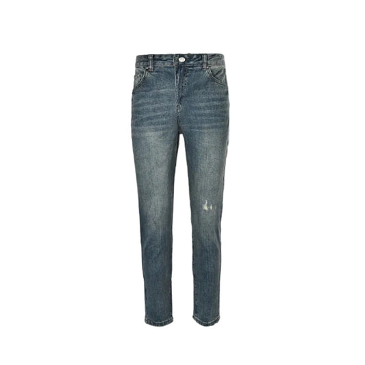 Louis Vuitton Tonal Monogram Slim Jeans — Mid Wash