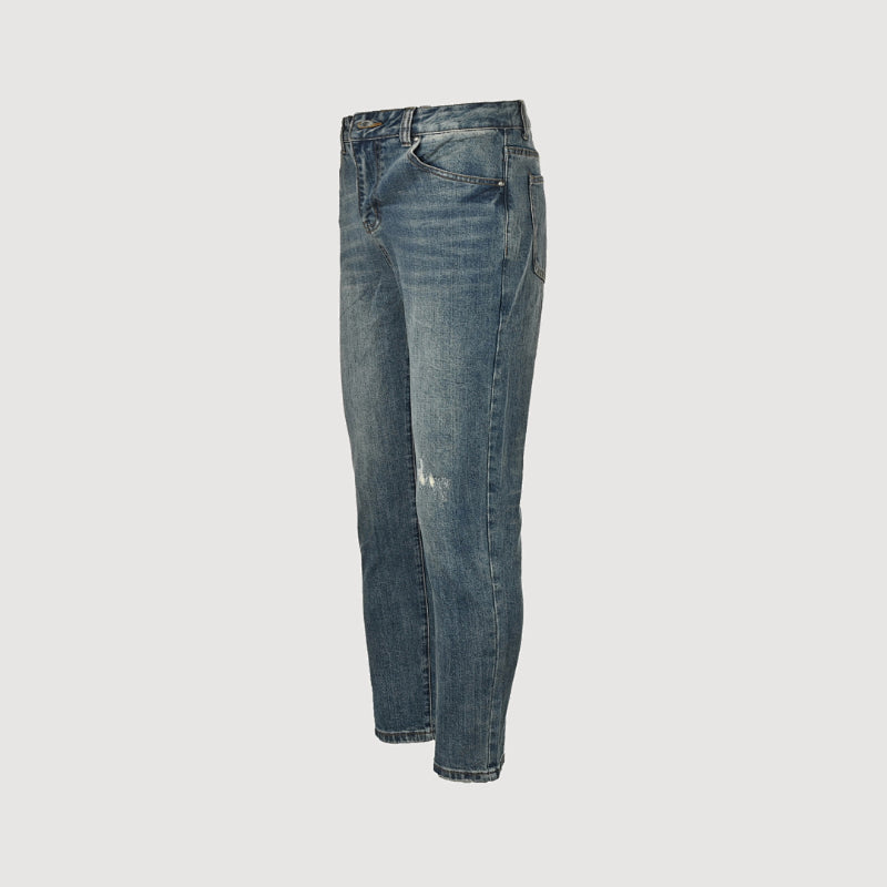 Louis Vuitton Tonal Monogram Slim Jeans — Mid Wash