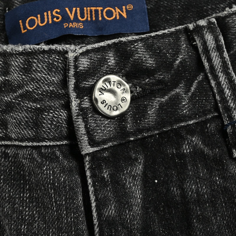 Louis Vuitton Scattered Monogram Slim Jeans — Vintage Grey