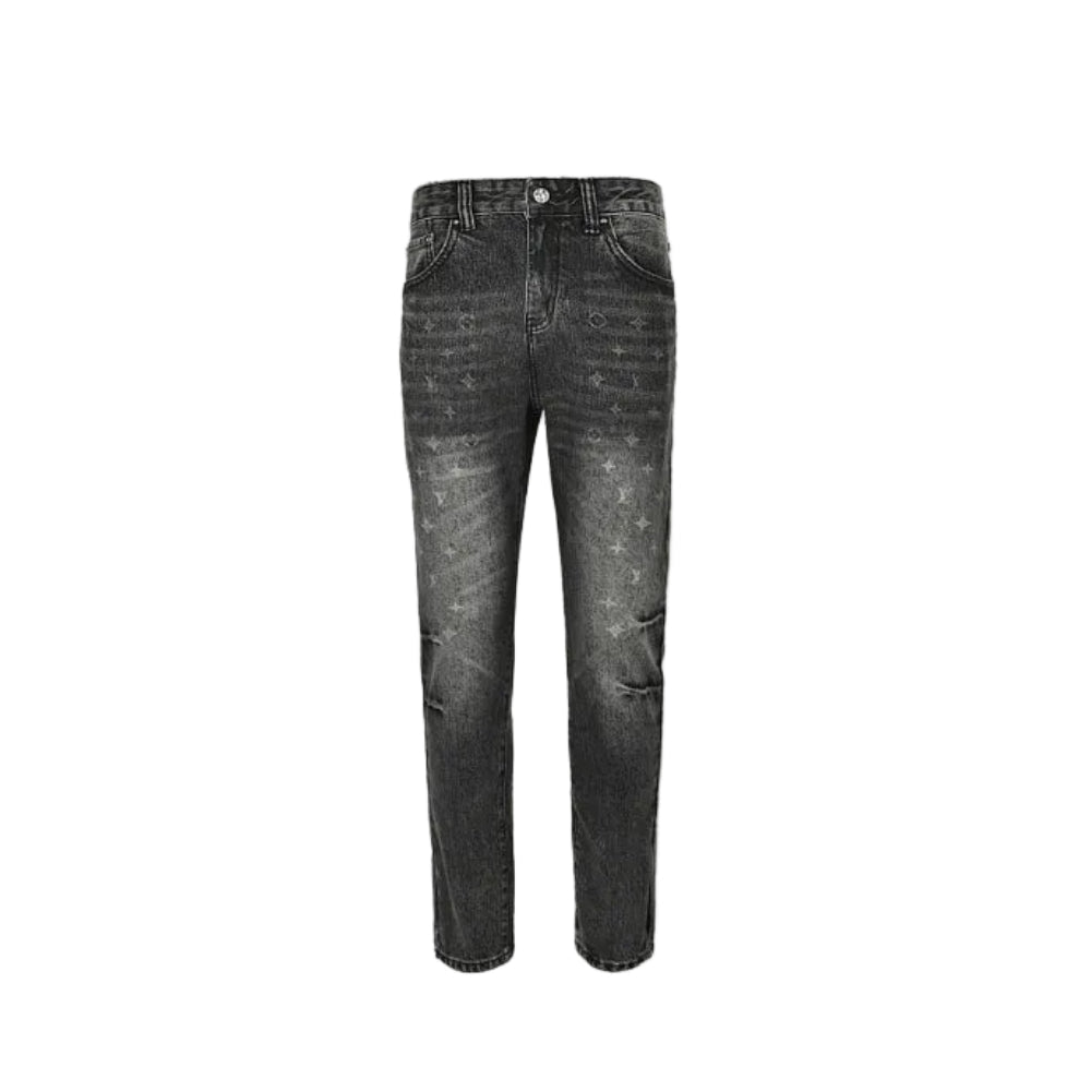 Louis Vuitton Scattered Monogram Slim Jeans — Vintage Grey