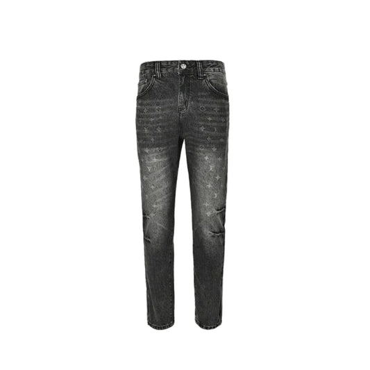 Louis Vuitton Scattered Monogram Slim Jeans — Vintage Grey