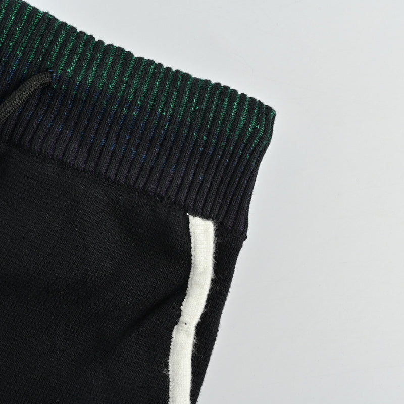 Louis Vuitton Marque Script Rib-Waist Shorts — Black