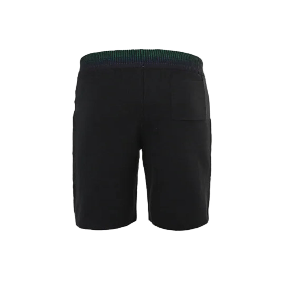 Louis Vuitton Marque Script Rib-Waist Shorts — Black