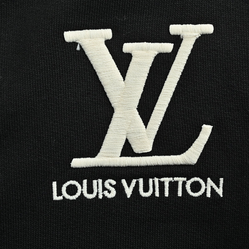 Louis Vuitton Scattered Monogram Graphic Joggers — Black