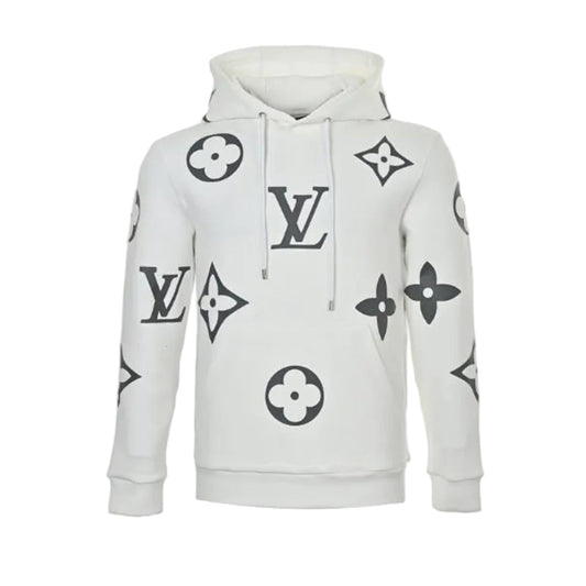 Louis Vuitton Giant Monogram Scatter Print Hoodie – White