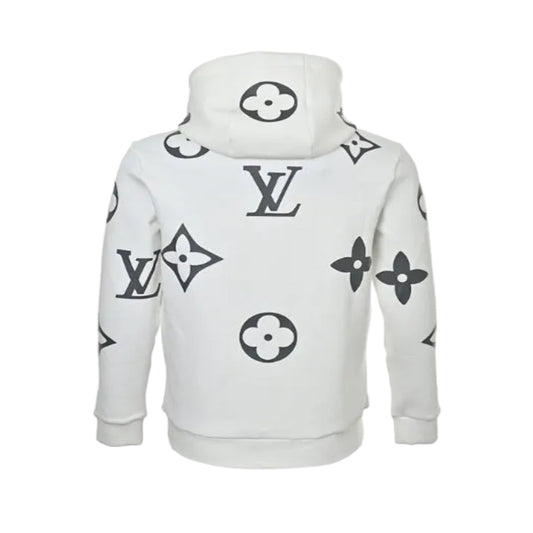 Louis Vuitton Giant Monogram Scatter Print Hoodie – White