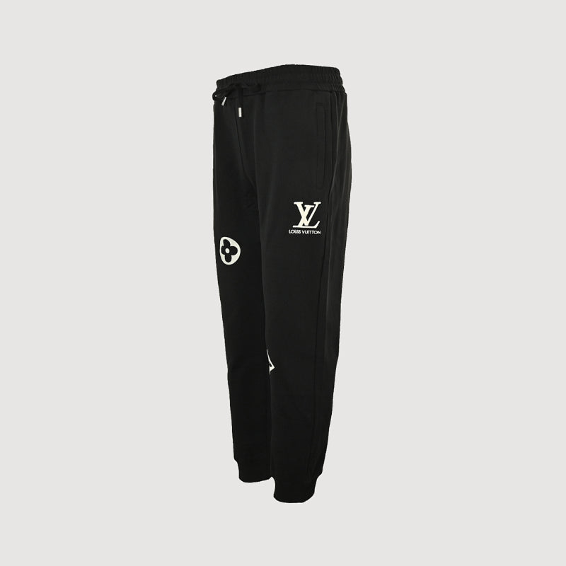 Louis Vuitton Scattered Monogram Graphic Joggers — Black