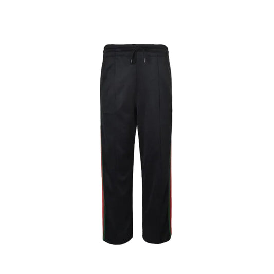 Gucci Black Dual-Stripe Relaxed Trousers