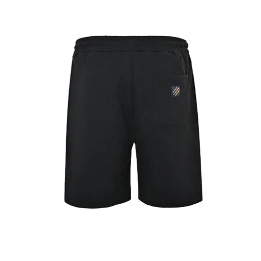 Louis Vuitton Signature Script Embroidered Shorts — Black