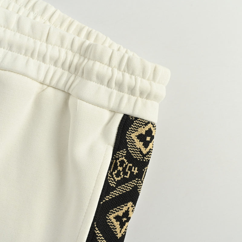 Louis Vuitton Monogram Stripe Joggers — Cream