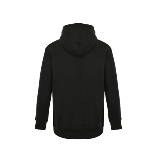 Gucci Black Heavyweight Cotton Hoodie with Raised-Letter Wordmark Print