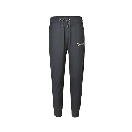 Louis Vuitton Script Logo Slim Joggers — Charcoal