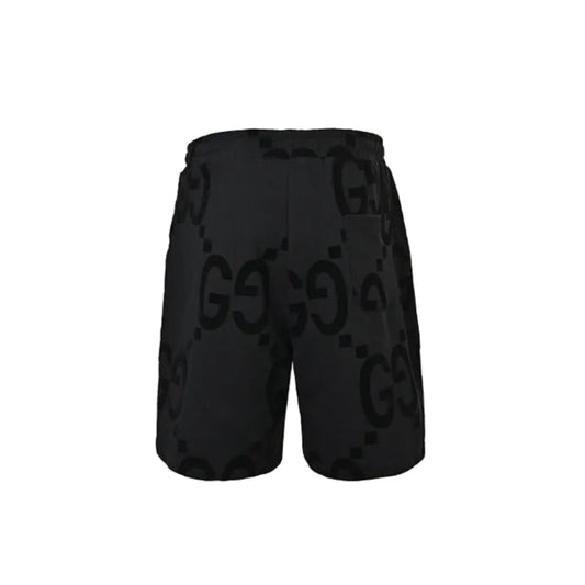 Gucci Oversized Dual-Letter Jacquard Shorts – Black