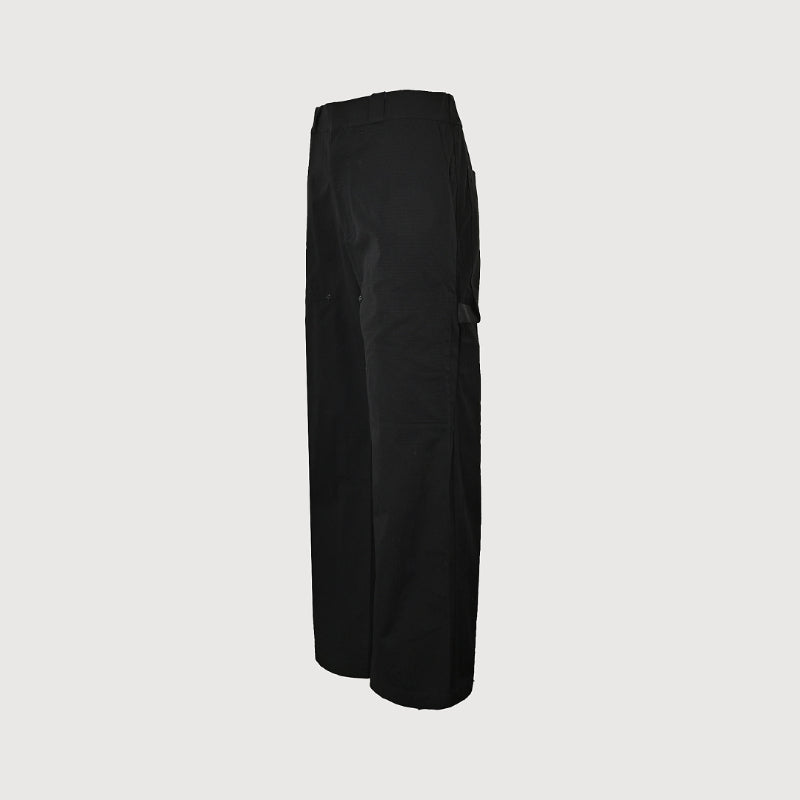 Louis Vuitton Tonal Monogram Jacquard Wide-Leg Trousers — Black