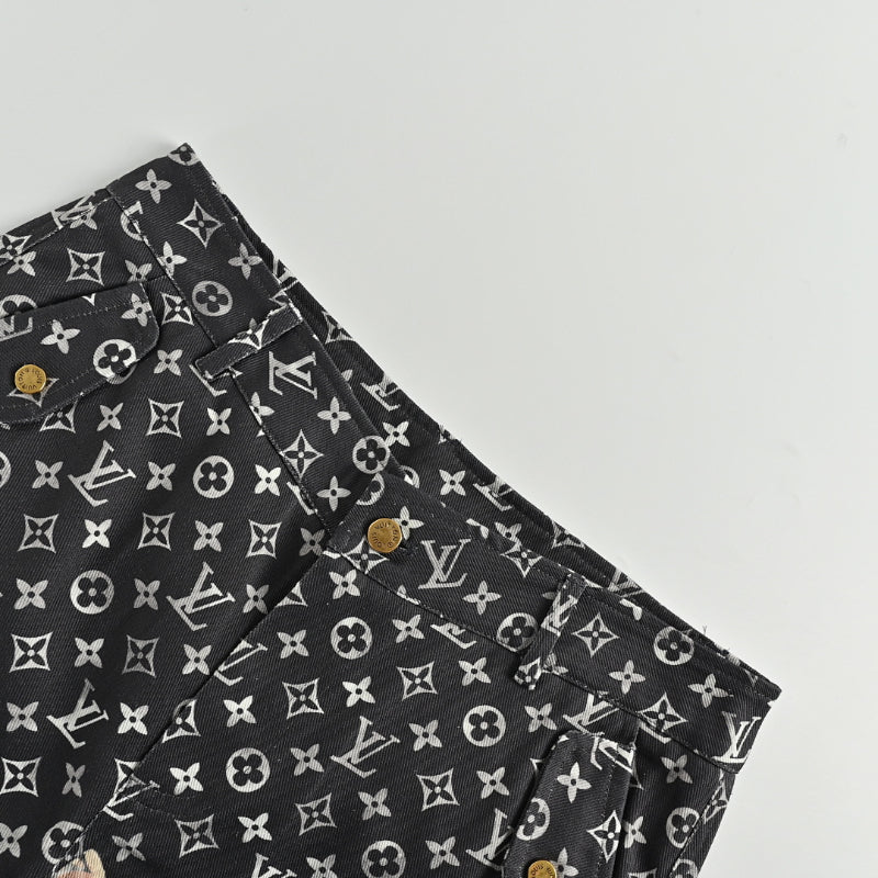 Louis Vuitton Monogram x Desert Camo Cargo Trousers — Black x Sand