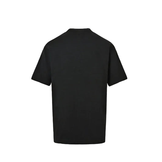 PRADA Milano Dal 1913 Brushstroke Triangle Graphic Crewneck Tee PRD Black