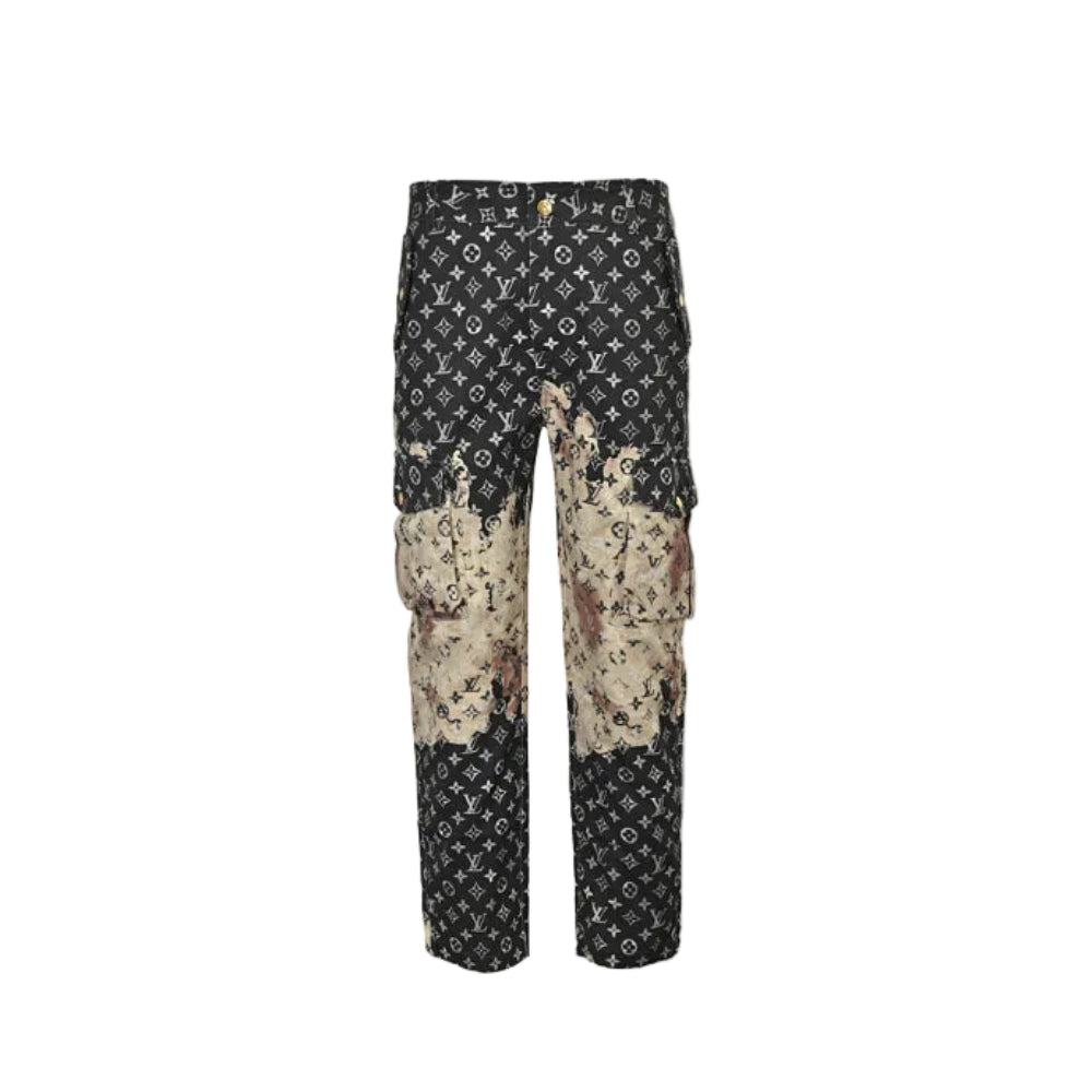 Louis Vuitton Monogram x Desert Camo Cargo Trousers — Black x Sand