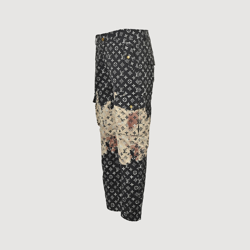 Louis Vuitton Monogram x Desert Camo Cargo Trousers — Black x Sand