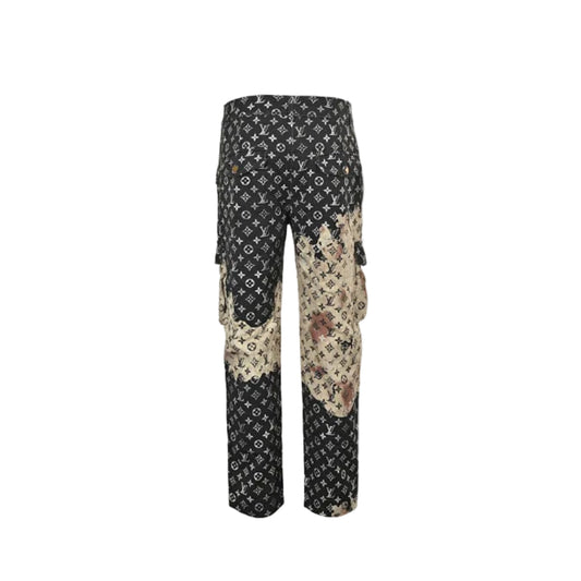 Louis Vuitton Monogram x Desert Camo Cargo Trousers — Black x Sand