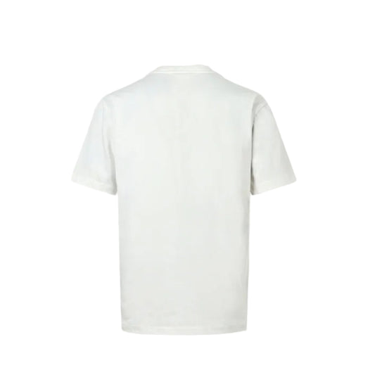 PRADA Milano Dal 1913 Brushstroke Triangle Graphic Crewneck Tee PRD White