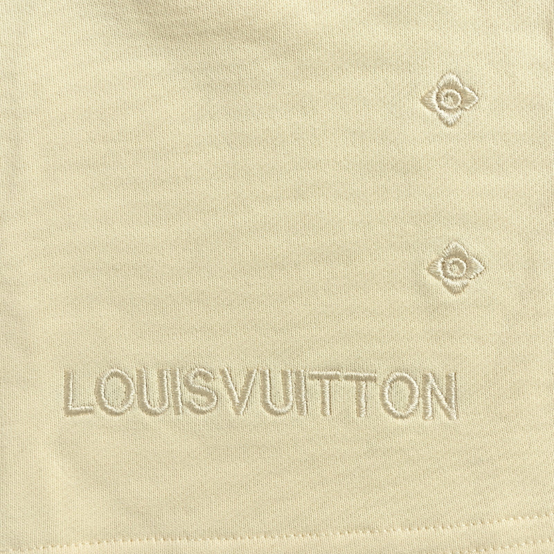 Louis Vuitton Signature Fleece Shorts — Cream