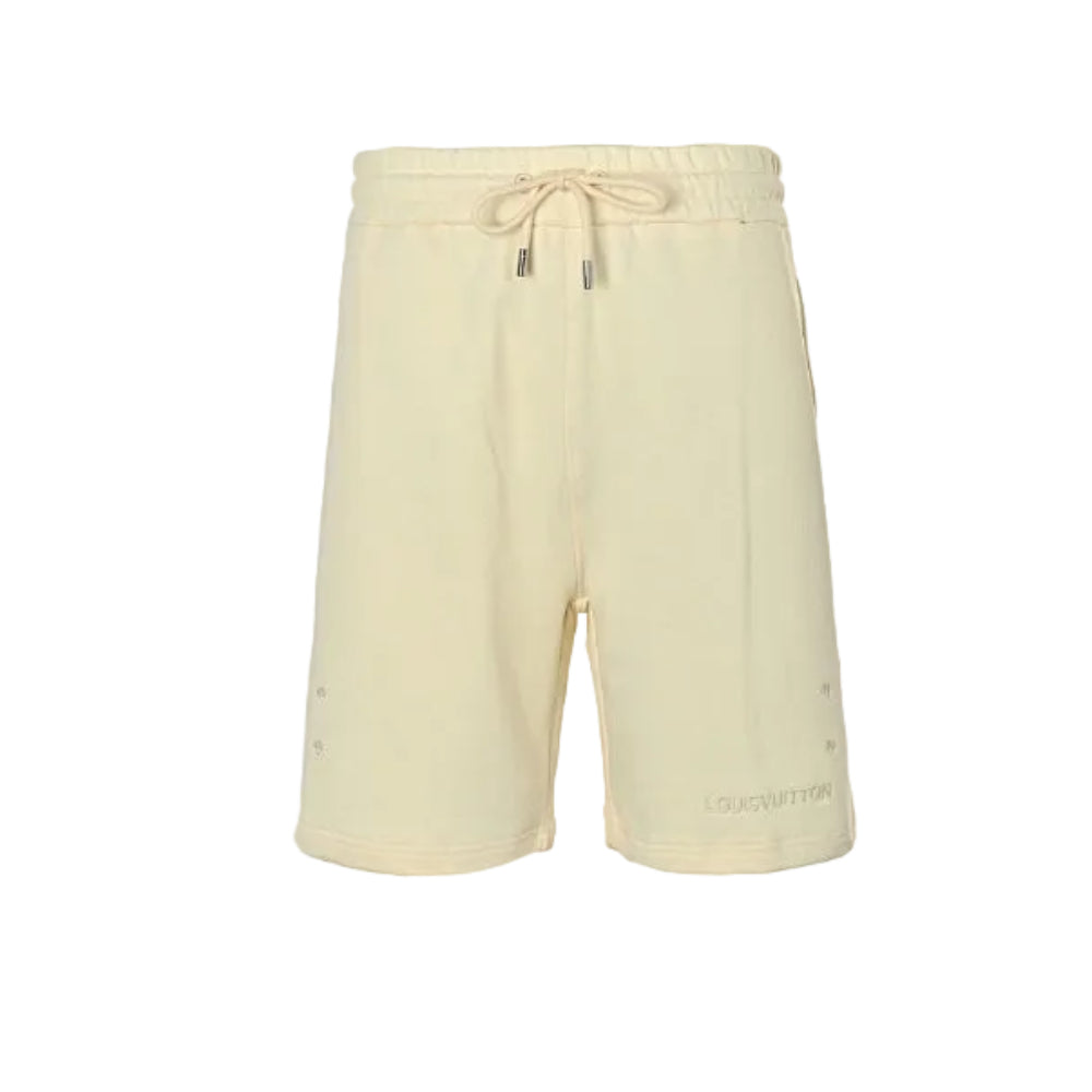 Louis Vuitton Signature Fleece Shorts — Cream