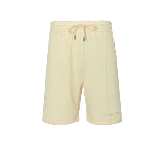 Louis Vuitton Signature Fleece Shorts — Cream