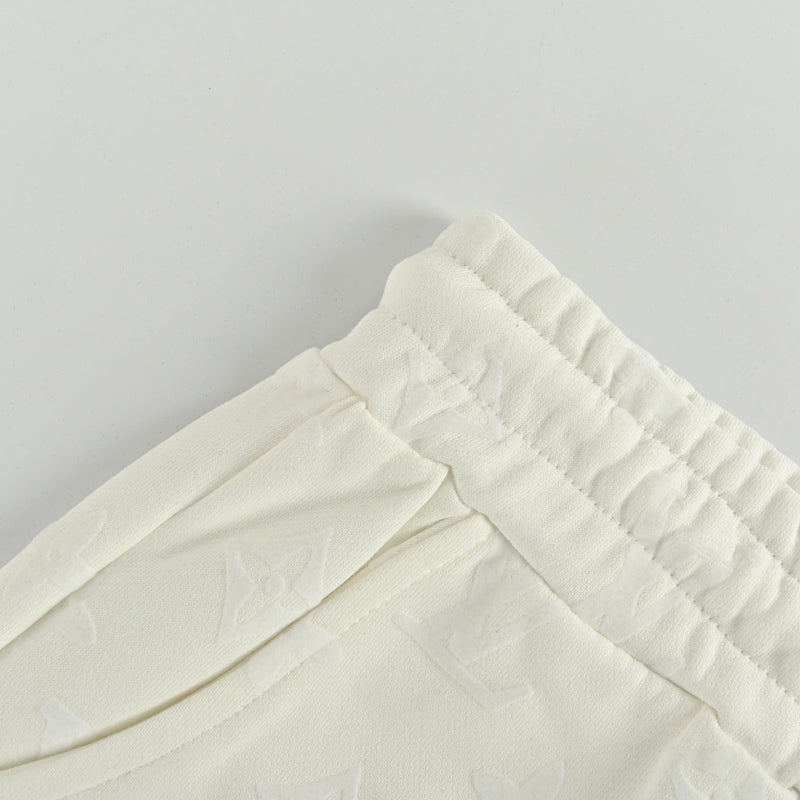 Louis Vuitton Essential Wide-Leg Sweatpants — Cream