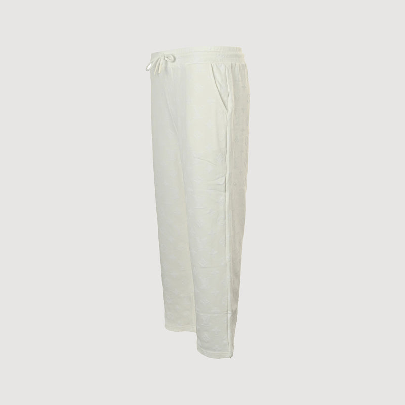 Louis Vuitton Essential Wide-Leg Sweatpants — Cream