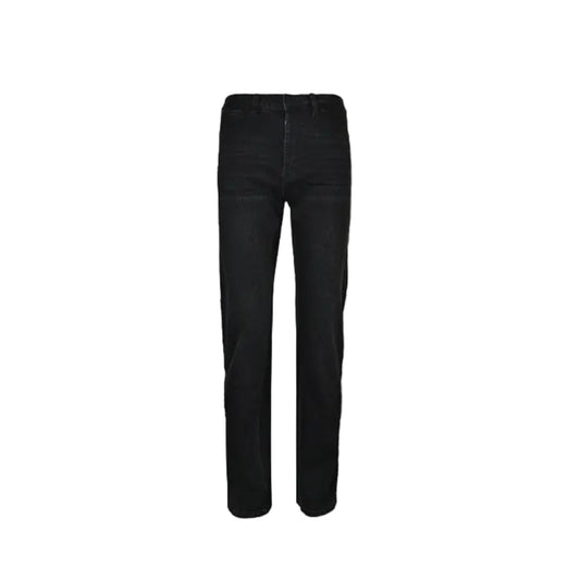 Gucci Black Side-Stripe Straight Denim Pants