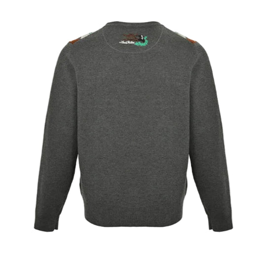 Louis Vuitton Monogram Argyle Jacquard Knit Crewneck – Charcoal