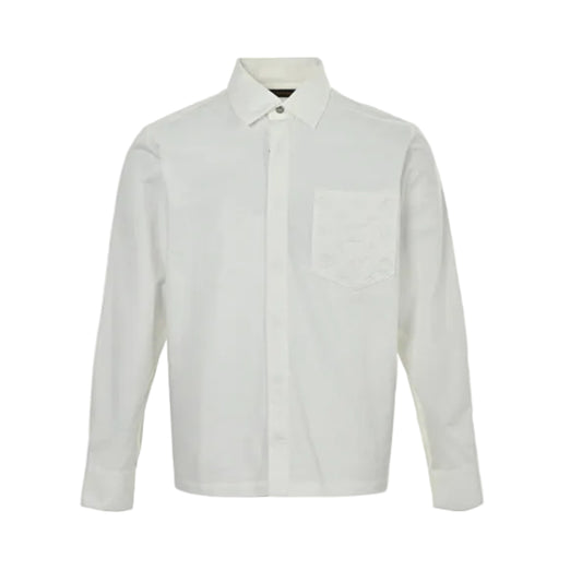 Louis Vuitton Clean Concealed Placket Overshirt – Off-White