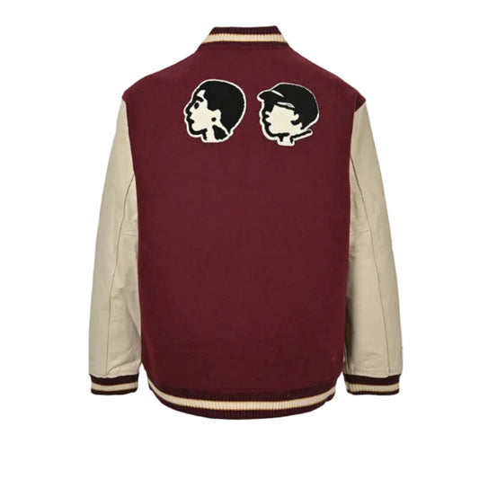 Louis Vuitton Japanese Letterman Varsity Jacket – Burgundy / Cream
