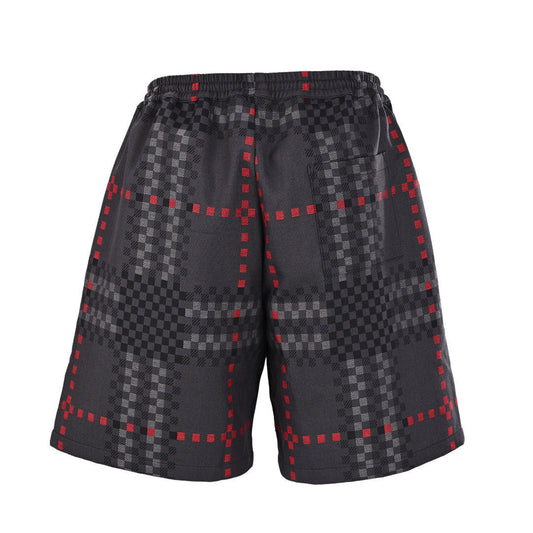 Burberry Pixel Check Wool-Blend Harrington Shorts